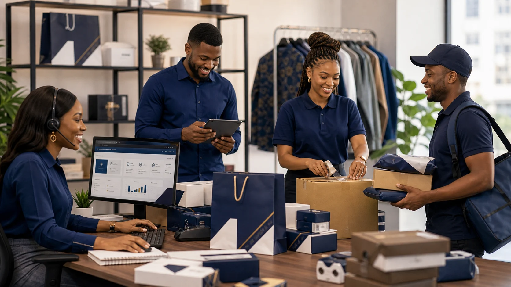 PREA Enterprise product sales and delivery coordination team handling orders packaging and dispatch support