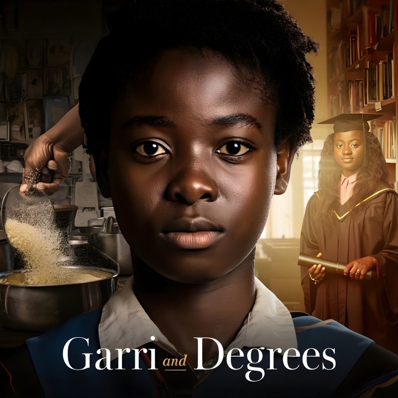 Garri and Degree book cover — official Selar edition artwork